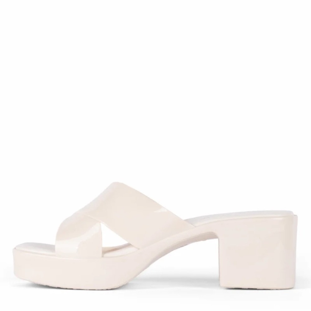 Jeffrey Campbell Jelly Platform Sandals - White